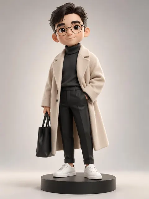 Modern style 3D figurine example